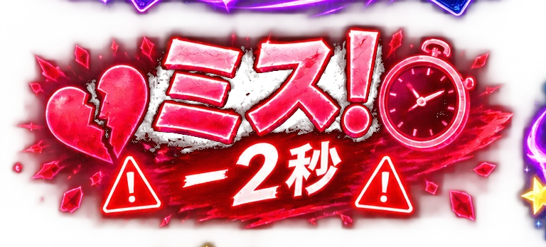 MISS −2秒
